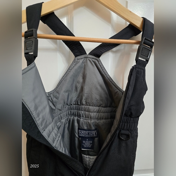 LANDS END | SNOW PANTS | SNOW BIBS | 5T | Black - Picture 4 of 7